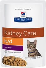 Hill’s Prescription Diet k/d Kidney Care mit Rind - 48 x 85 g
