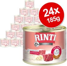 Sparpaket RINTI Sensible 24 x 185 g - Huhn & Reis