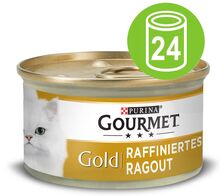 Sparpaket Gourmet Gold Raffiniertes Ragout 24 x 85 g - Lachs