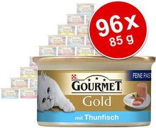 Super-Sparpaket Gourmet Gold Feine Pastete 96 x 85 g - Mix II (4 Sorten)