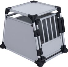 Trixie Transportbox Aluminium - Grösse M-L: B 63 x T 90 x H 65 cm