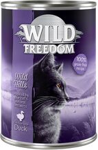 Wild Freedom Adult 6 x 400 g - getreidefrei - Wild Hills - Ente & Huhn