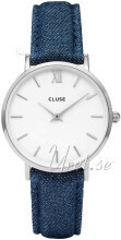 Cluse CL30030 Minuit Vit/Läder Ø33 mm