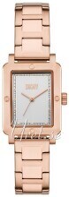 DKNY NY6663 City Rivet Silverfärgad/Roséguldstonat stål Ø24 mm