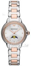 Emporio Armani AR11567 Mia Silverfärgad/Roséguldstonat stål Ø32 mm