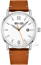 So & Co New York 5511.2 Madison Vit/Läder Ø38 mm