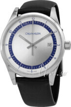 Calvin Klein KAM211C6 Completion Sølvfarvet/Læder Ø43 mm