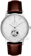 Gant G153002 Hempstead Sølvfarvet/Læder Ø43 mm
