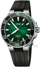 Oris 01 400 7769 4157-07 4 22 74FC Aquis Grøn/Gummi Ø41.5 mm