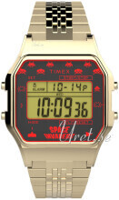 Timex TW2V30100 T80 LCD/Gul guldtonet stål