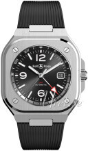 Bell & Ross BR05G-BL-ST/SRB Br 05 Sort/Gummi