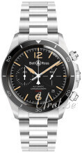 Bell & Ross BRV294-HER-ST/SST Br V2-94 Sort/Stål Ø41 mm