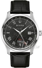 Bulova 96B387 Wilton Sort/Lær Ø43 mm