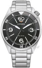 Citizen AW1710-80E Sort/Stål Ø44 mm