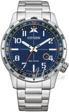 Citizen BM7550-87L Aviator Blå/Stål Ø43 mm