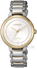 Citizen EM0674-81A Eco Drive 180 Hvit/Gulltonet stål Ø31 mm