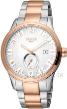 Ferrè Milano FM1G155M0081 Silvio Sølvfarget/Rose-gulltonet stål Ø43 mm