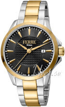 Ferrè Milano FM1G157M0061 Lenio Sort/Gulltonet stål Ø42 mm