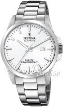 Festina F20024-2 Swiss Made Hvit/Stål Ø41 mm