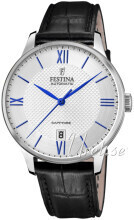 Festina F20484-1 Dress Sølvfarget/Lær Ø42 mm