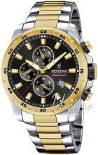 Festina F20562-4 Sport Sort/Gulltonet stål Ø45.5 mm