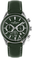 Jacques Lemans 1-2115D Eco Power Solar Grønn/Lær Ø44 mm