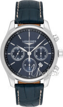 Longines L2.759.4.92.0 Master Blå/Lær Ø42 mm