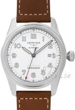 Longines L3.811.4.73.2 Spirit Sølvfarget/Lær Ø42 mm