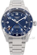 Longines L3.812.4.93.6 Spirit Zulu Time Blå/Stål Ø42 mm