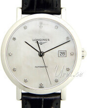 Longines L4.310.4.87.2 Elegant Hvit/Lær Ø29 mm