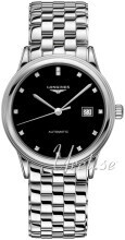 Longines L4.984.4.57.6 Flagship Sort/Stål Ø40 mm