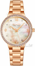 So & Co New York 5519B.4 Madison Hvit/Rose-gulltonet stål Ø39 mm