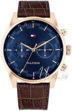 Tommy Hilfiger 1710423 Sawyer Blå/Lær Ø44 mm