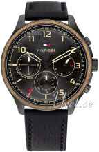 Tommy Hilfiger 1791854 Asher Sort/Lær Ø44 mm