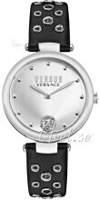 Versus by Versace VSP1G0121 Los Feliz Sølvfarget/Lær Ø34 mm