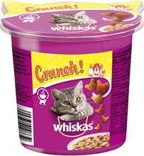 2 + 1 gratis! 3 x Whiskas snacks - Crunch: Kylling, Kalkun & And (15 x 100 g)