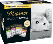 Blandpack: Miamor Ragout Royale 12 x 100 g - Fjäderfä-Mix Sauce (Kyckling, Kalkon, Anka, Fjäderfä)