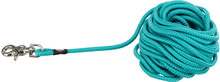 Trixie-koulutusliina, pyöreä, Trigger Snap Hook -koukulla, merensininen - koko S - L: pituus 10 m, Ø 6 mm