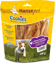 4 + 1 på köpet! 5 x Hansepet Cookies hundgodis - Kycklingstrimlor (5 x 200 g)