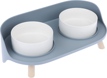 TIAKI Duo foderbar med keramikskålar - 2 x 450 ml, Ø 12,5 cm