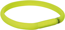 Trixie USB Lyshalsbånd - grønn - M-L: 50 cm / 18 mm