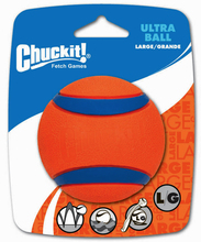 Chuckit! Ultra Ball - 2 stk. i økonomisæt L: Ø 7,6 cm
