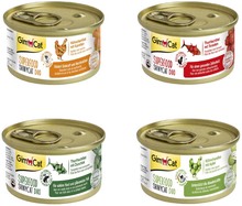 Økonomipakke GimCat Superfood ShinyCat Duo 24 x 70 g - Blandet pakke (4 sorter)