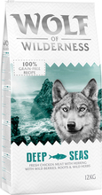Økonomipakke: 2 x 12 kg Wolf of Wilderness - Deep Seas Sild