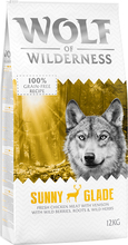 Økonomipakke: 2 x 12 kg Wolf of Wilderness Tørrfôr - Sunny Glade - Vilt