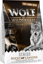 Wolf of Wilderness SENIOR "Rocky Canyons" Free Range Beef - Grain Free - 300 g
