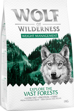 2 x 1 kg Wolf of Wilderness torrfoder till sparpris! - Adult Explore The Vast Forests - Weight Management