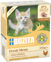 Bozita biter i saus 6 x 370 g - Kylling til kattunger
