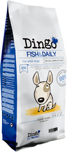 Dingo Fisk & Dagligt med fisk hundfoder - 2 x 12 kg - Sparförpackning