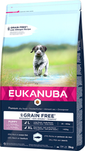 Eukanuba Grain Free Puppy Large Breed med Laks - 3 kg